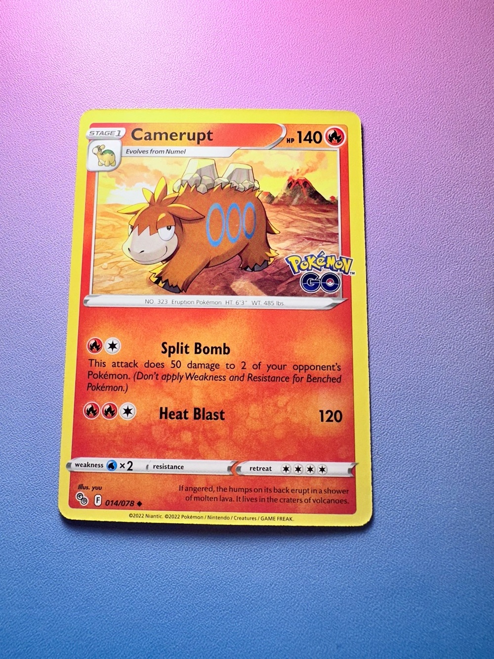 camerupt - 014/078 (uncommon) — pokémon go